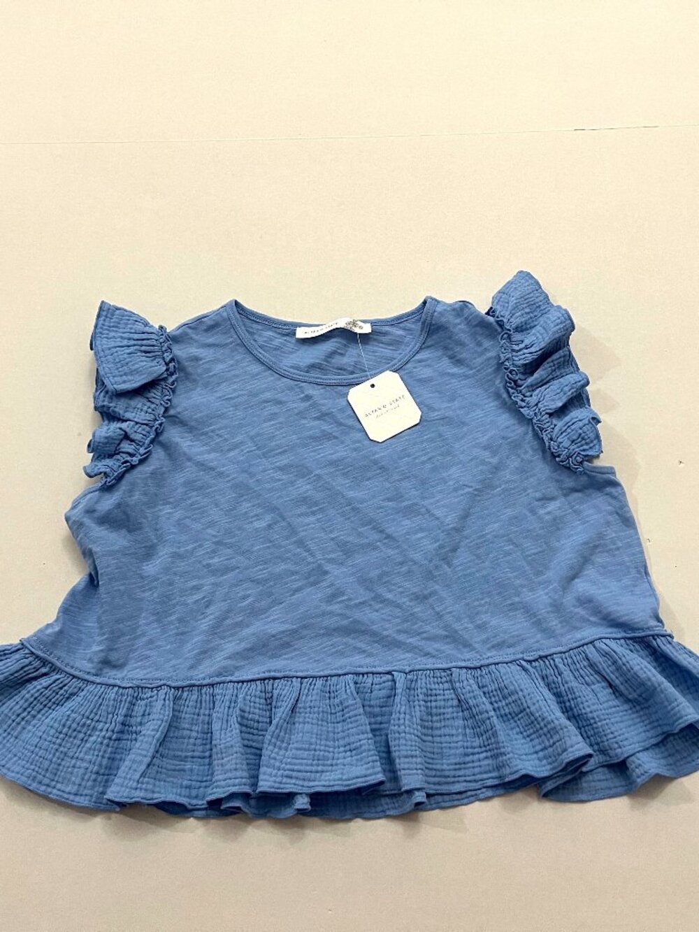 NWT Altar'd State Kloe Flutter Sleeve Peplum Top